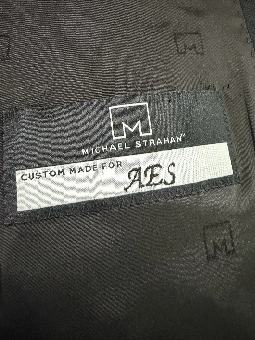 Michael Strahan Custom 2-Piece Suit Set | Black Wool Blend | 52R / 51R |
